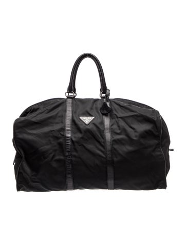 Enameled Metal Triangle Weekender Bag