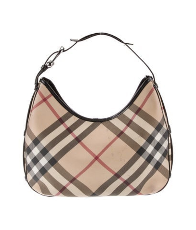 Burberry Super Nova Check Hobo