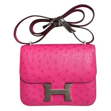Hermes Ostrich Constance 18