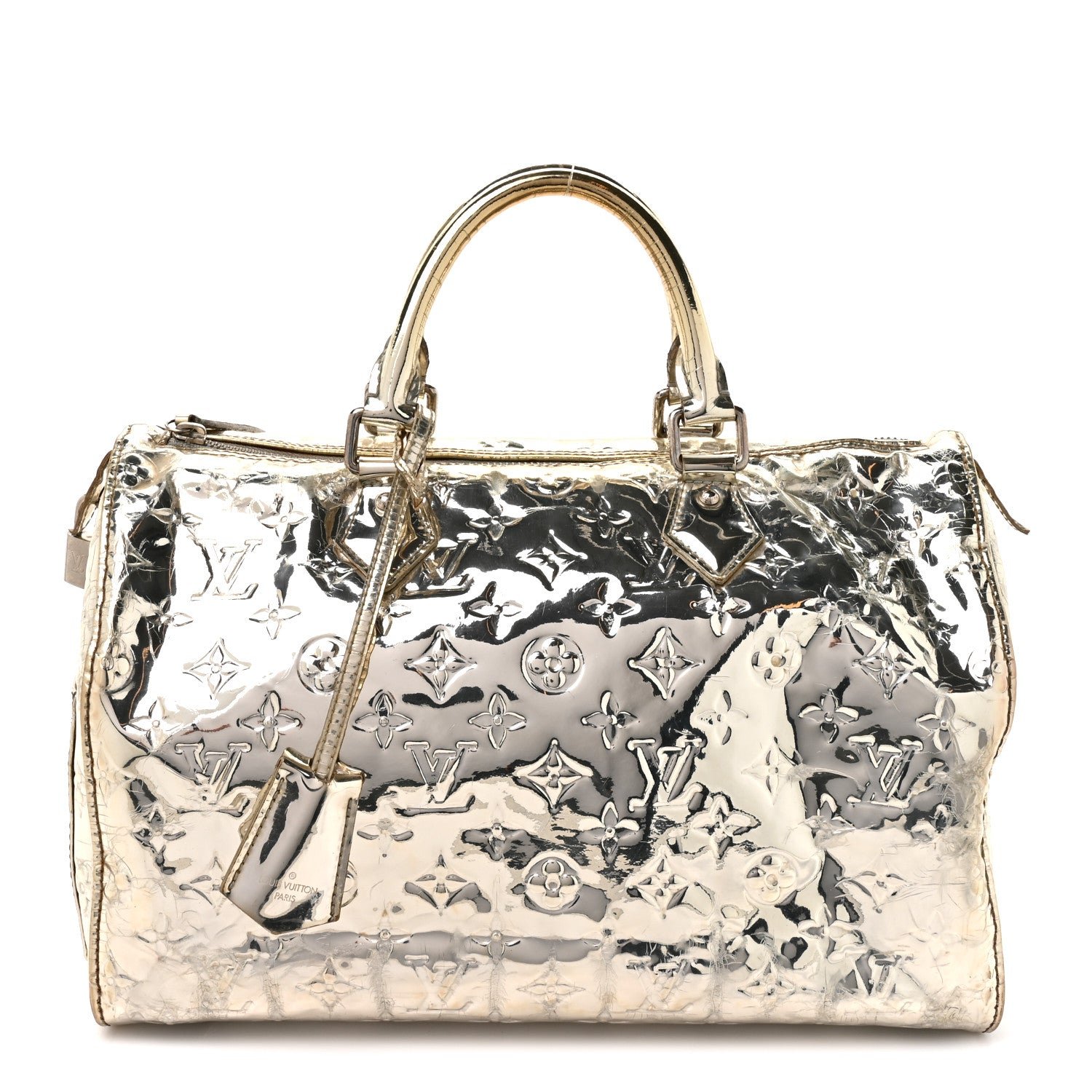 Louis Vuitton Monogram Miroir Speedy 30 Gold