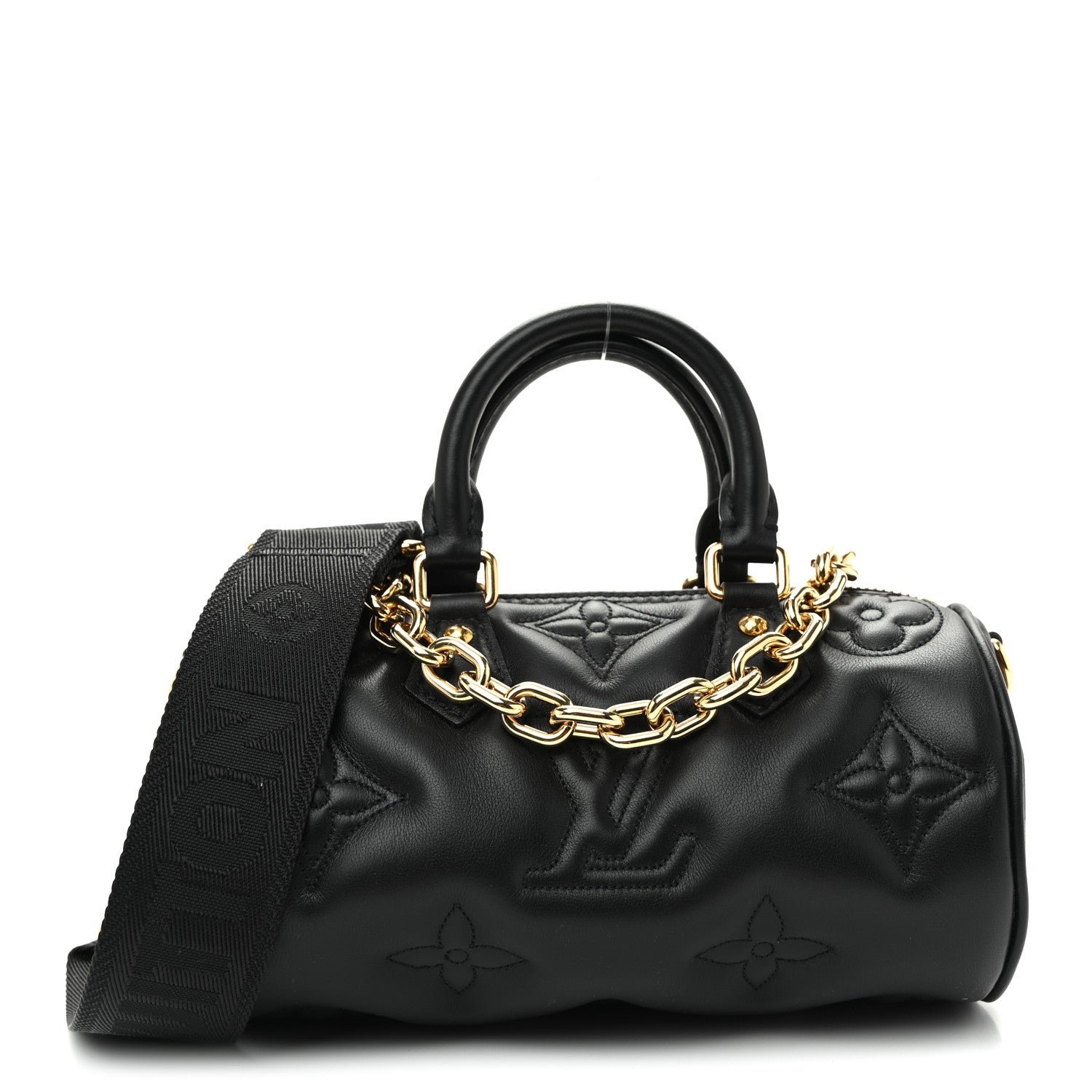 Louis Vuitton Calfskin Bubblegram Papillon BB Black