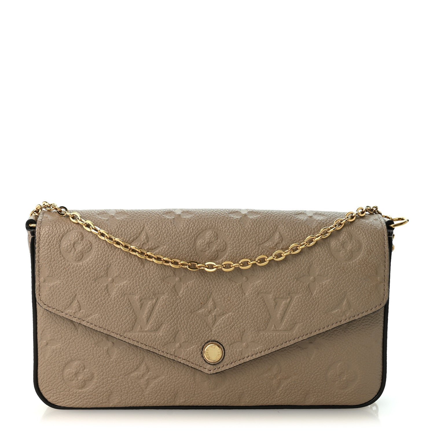 Louis Vuitton Empreinte Pochette Felicie Chain Wallet Tourterelle