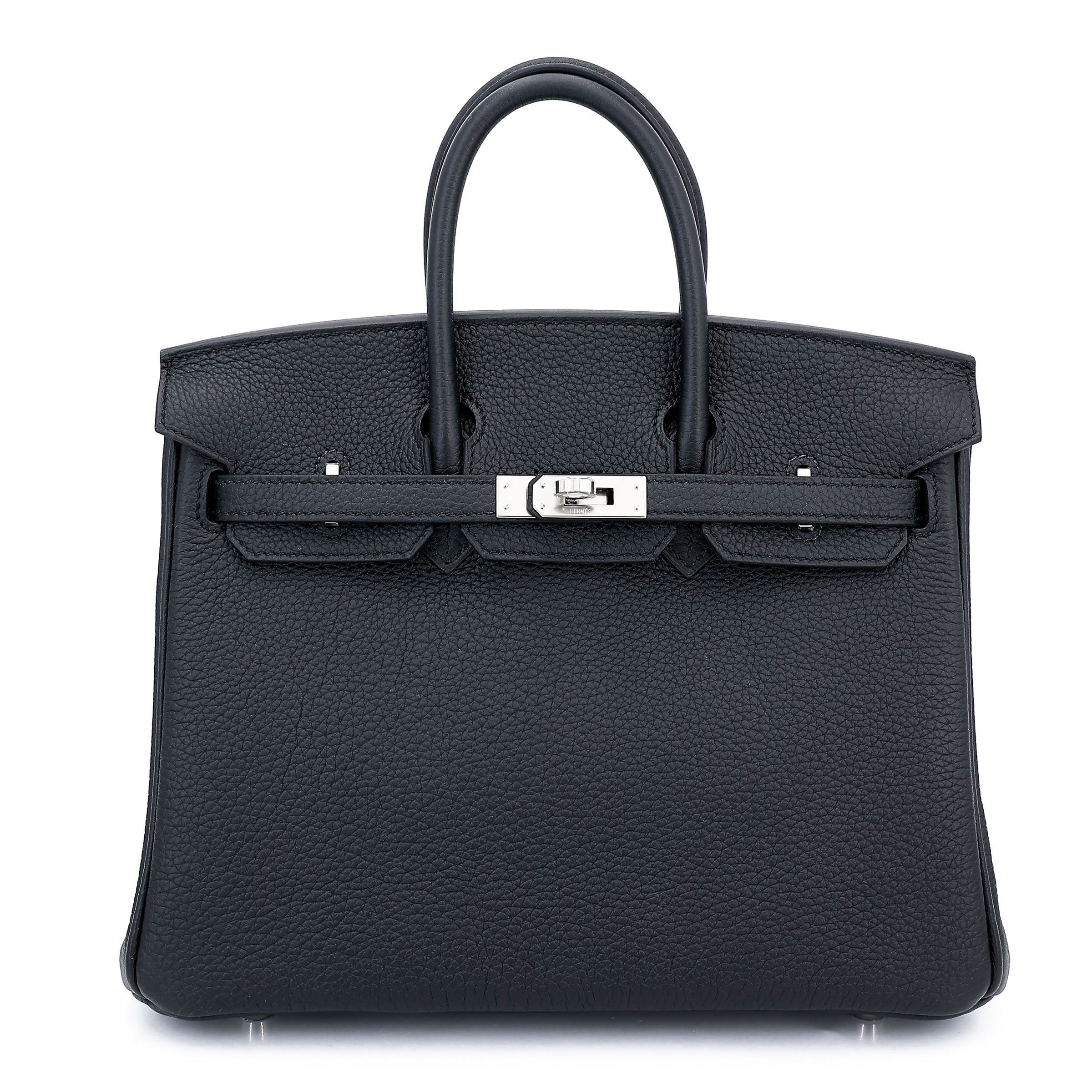 Hermes Brand New ( Rank N ) HERMÈS Birkin 25 Noir (89) Togo Palladium hardware K (2025)