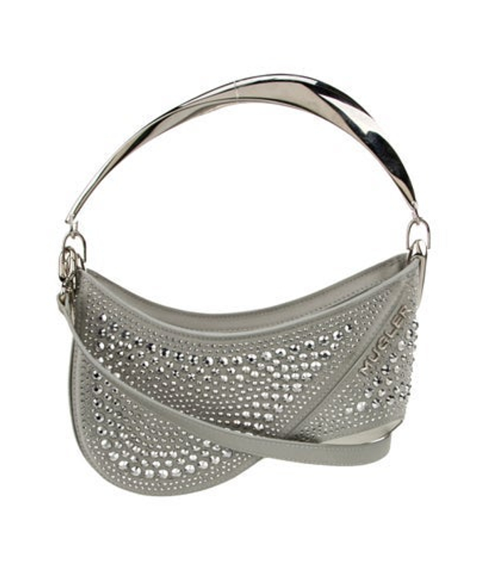 Mugler Satin Top Handle Bag