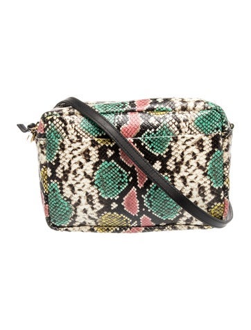 Embossed Leather Crossbody Bag