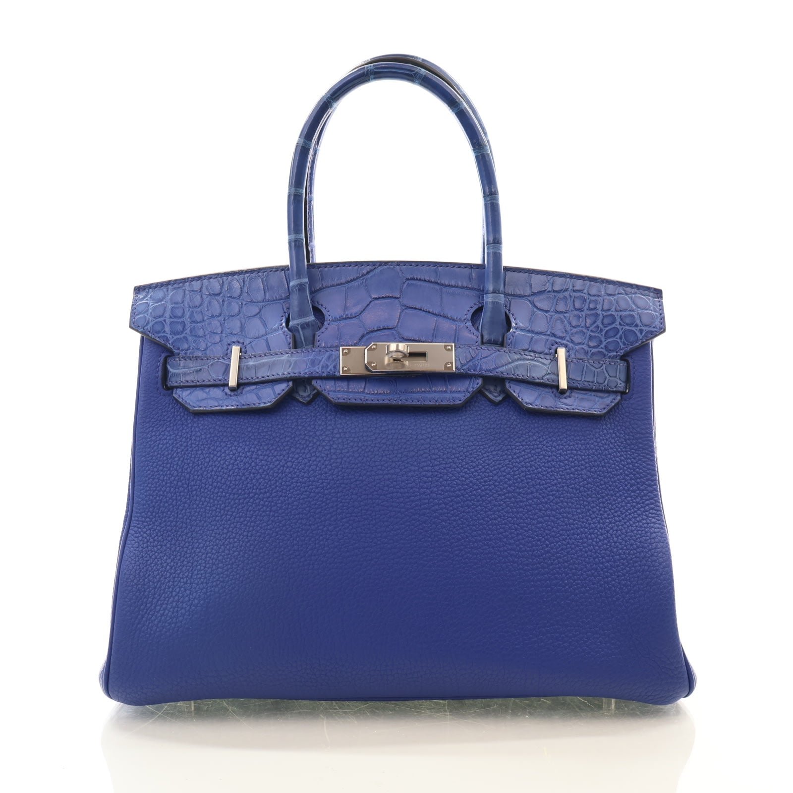 Hermes Bleu Royal Togo Missippian Alligator Touch Birkin 30