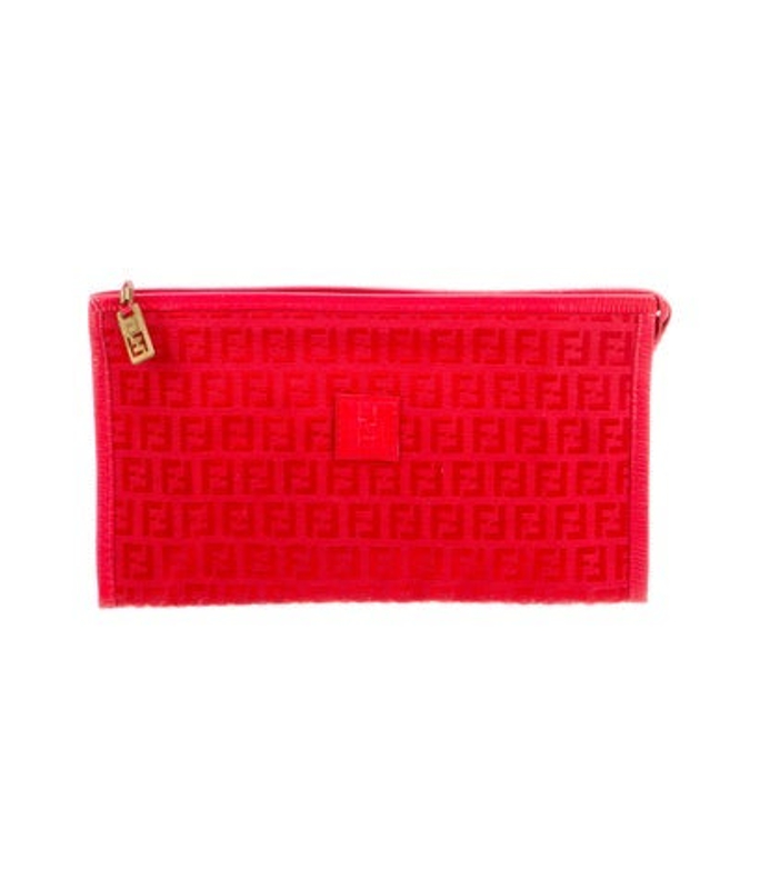 Fendi Zucchino Ff Clutch Vintage