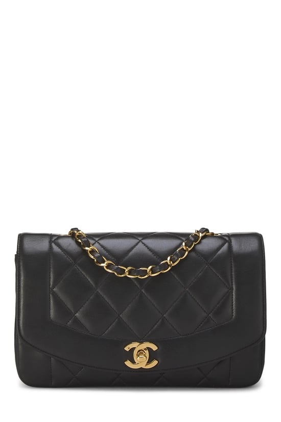 Black Lambskin Classic Flap Small