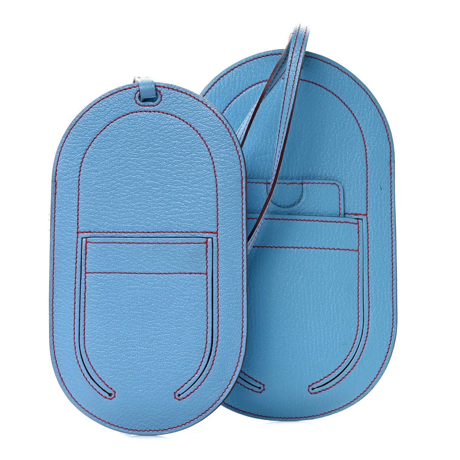 Hermes Chevre Mysore In-The-Loop Phone To Go GM Case Celeste