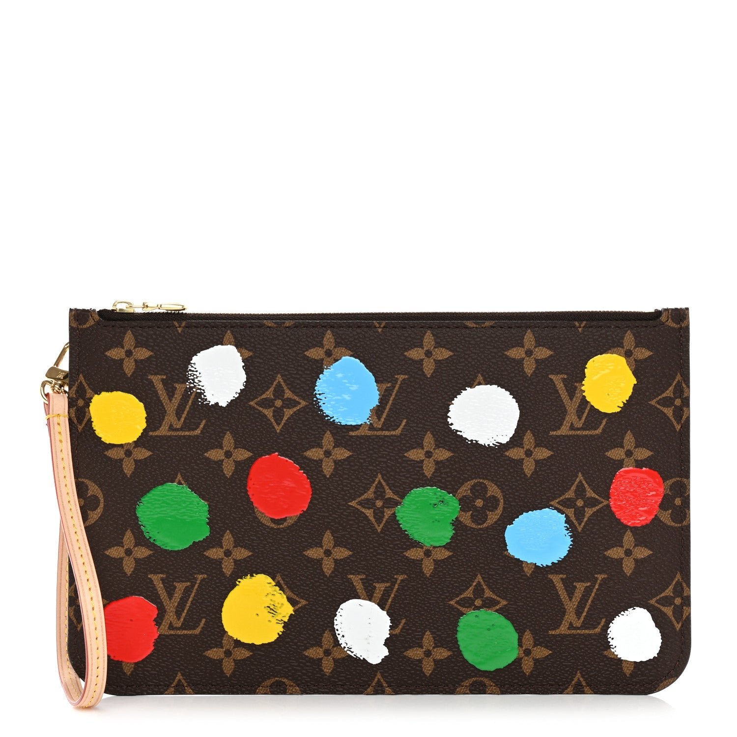 Louis Vuitton x YK Monogram Painted Dots Neverfull MM Pochette