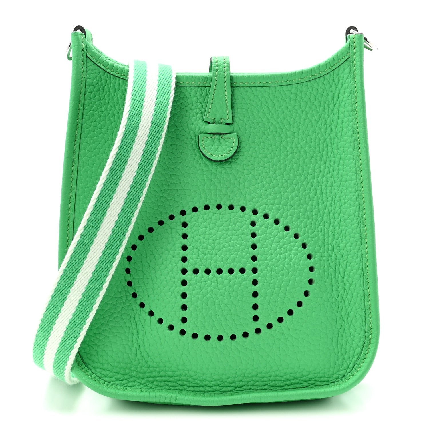 Hermes Hermes Taurillon Clemence Amazone Evelyne TPM Vert Comics Vert Fizz
