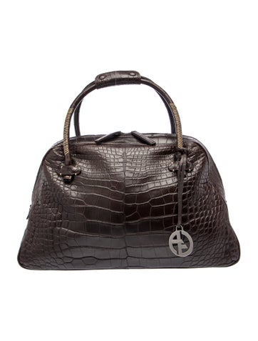 Crocodile Top Handle Bag
