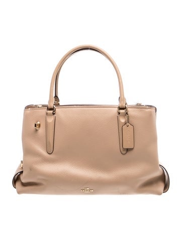 Leather Top Handle Bag