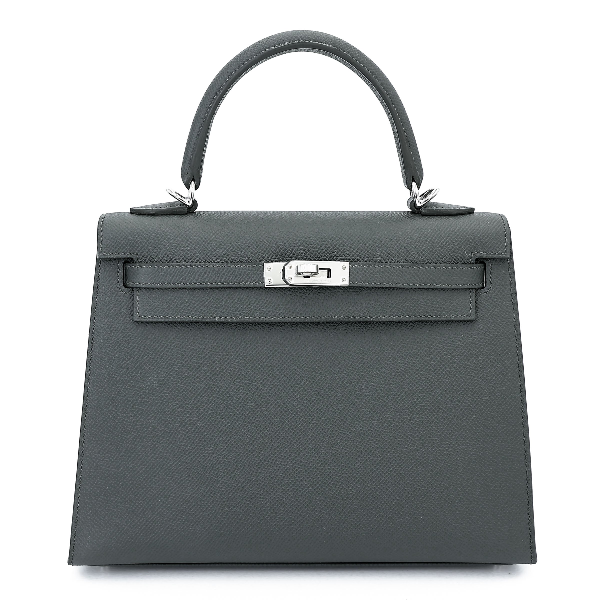 Hermes Brand New ( Rank N ) HERMÈS Kelly 25 Sellier Vert Mangrove (Q0) Epsom Palladium hardware K (2025)