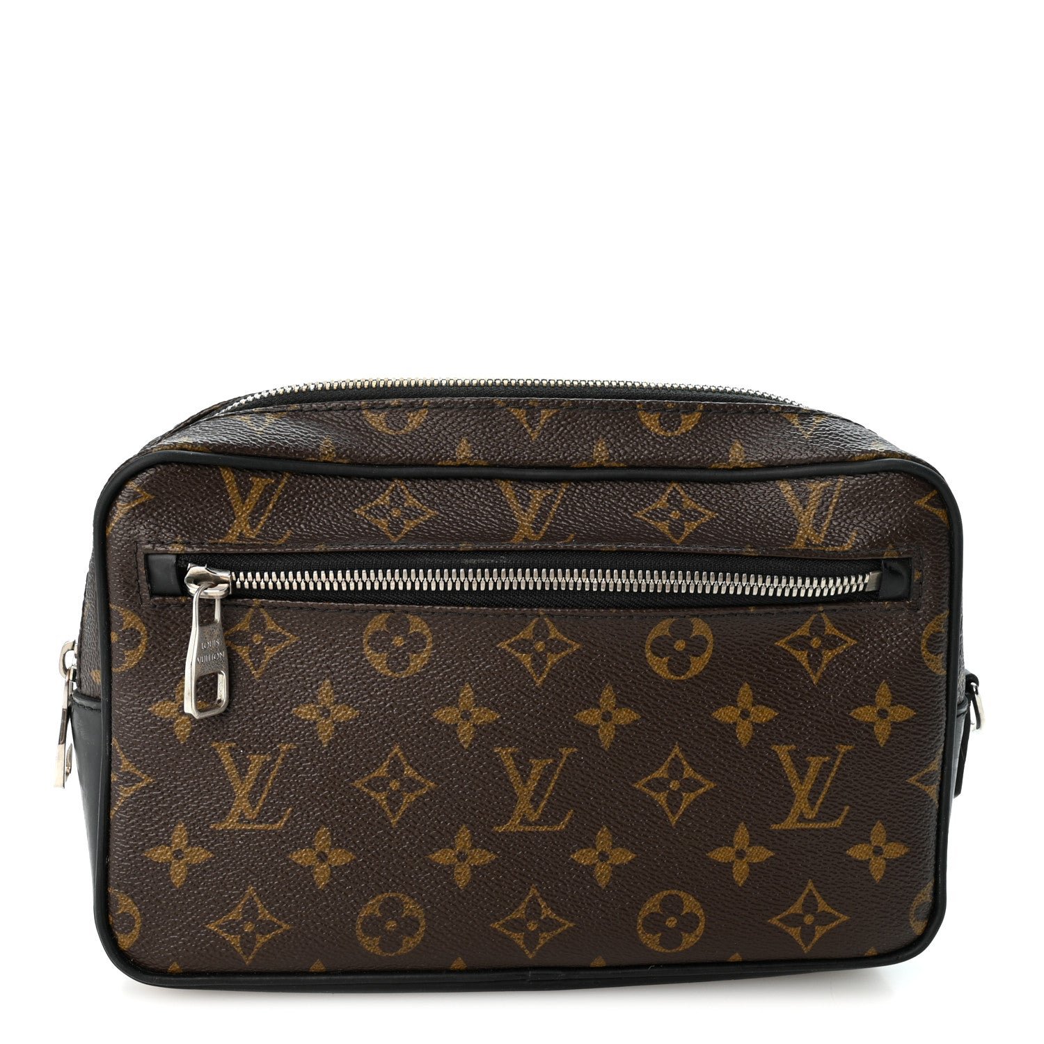 Louis Vuitton Monogram Macassar Kasai Clutch Black