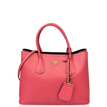 Saffiano Lux Leather Medium Double Bag