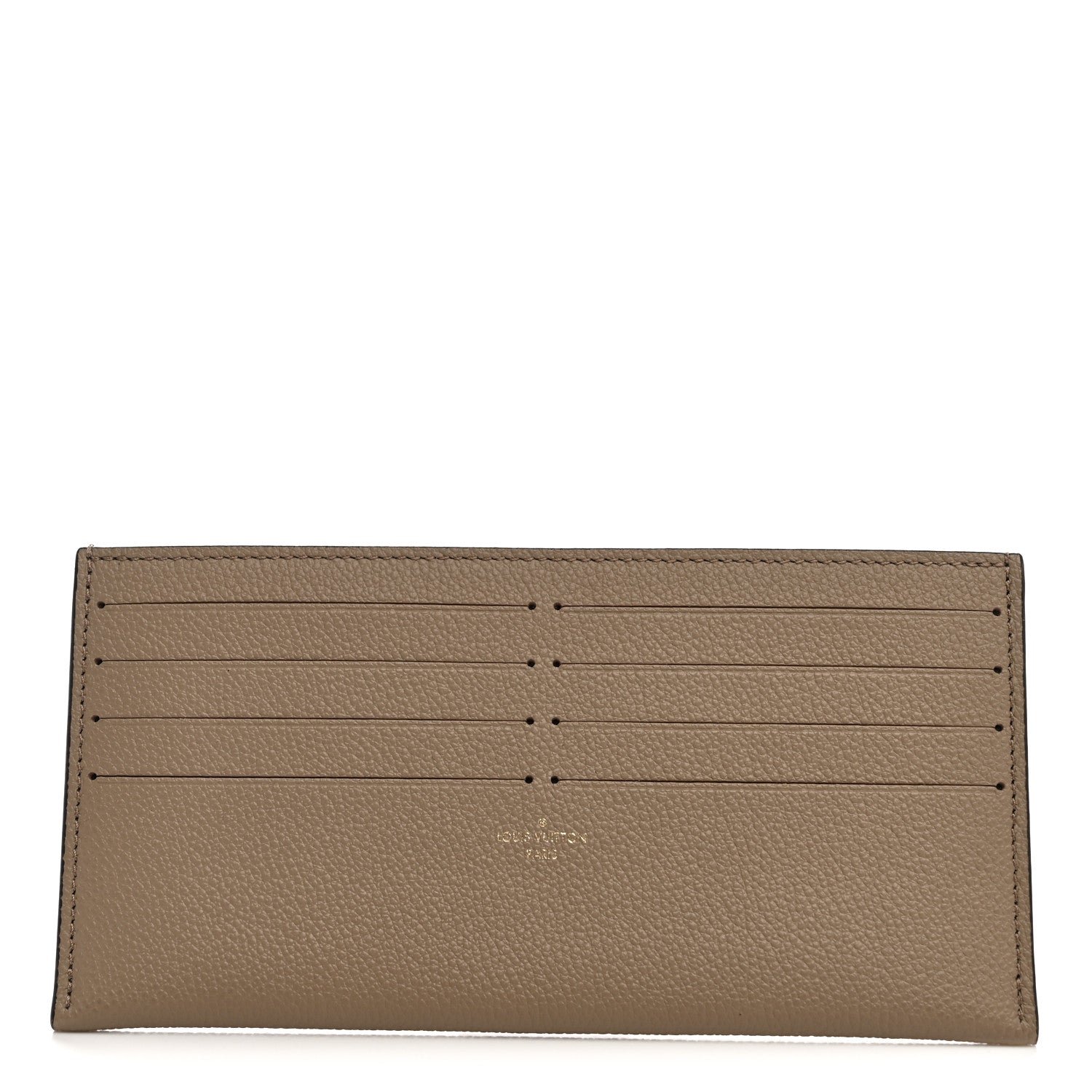 Louis Vuitton Calfskin Felicie Chain Wallet Card Holder Insert Tourterelle