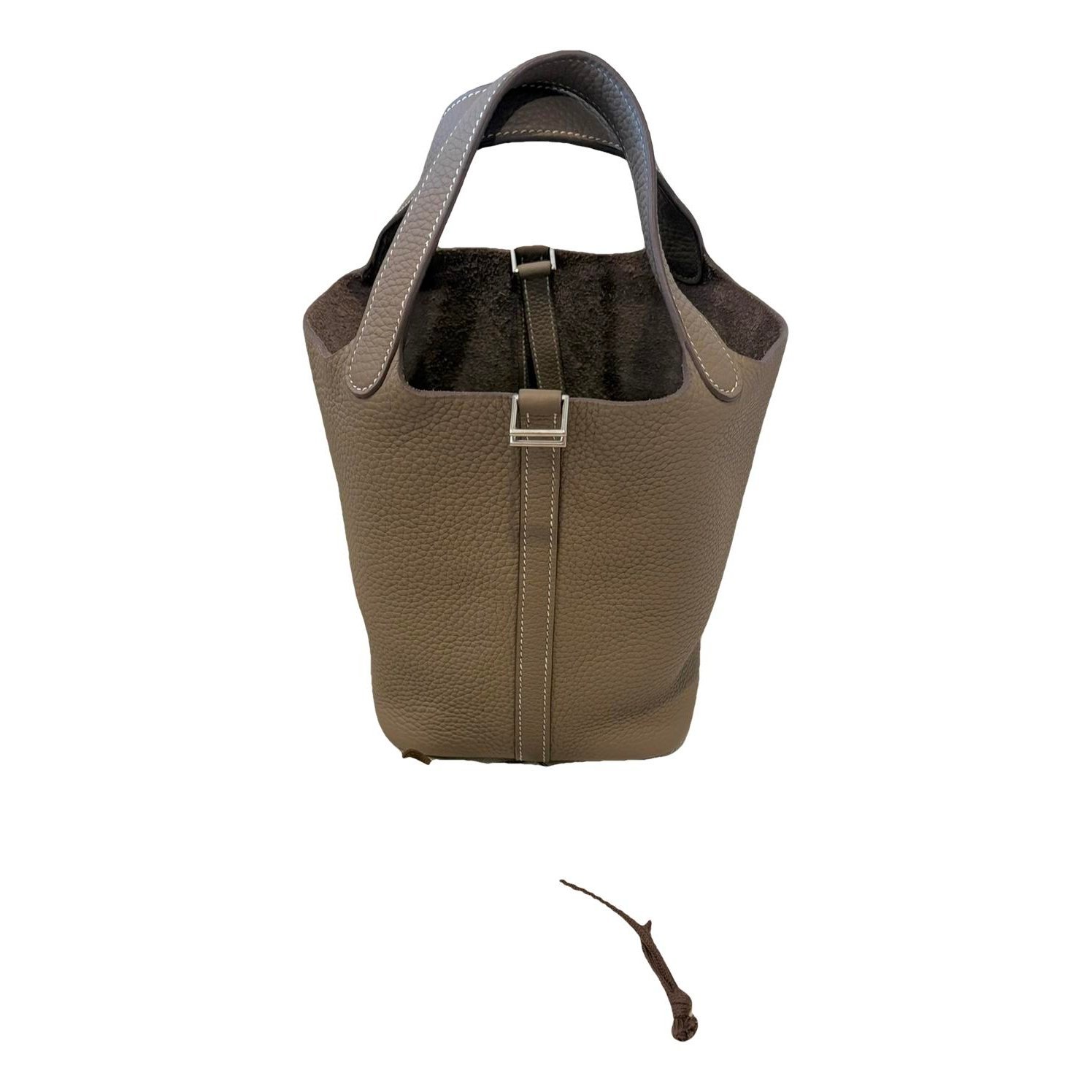 Picotin leather tote