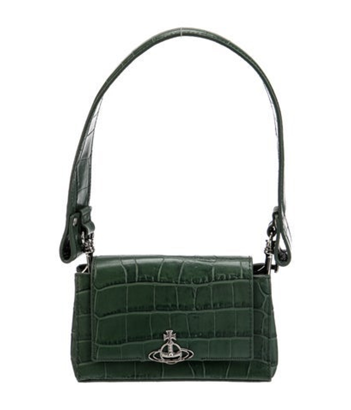 Vivienne Westwood Westwood Embossed Leather Top Handle Bag