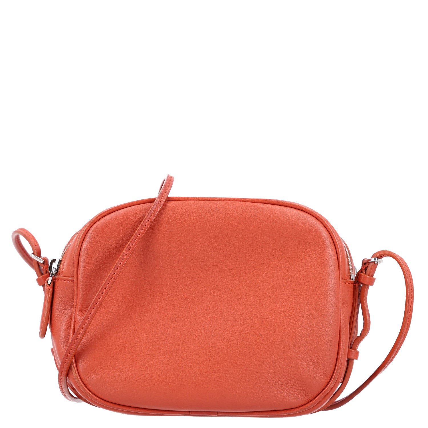 The Row The Row ROW Grained Calfskin Mini Twin Crossbody Bag Brick