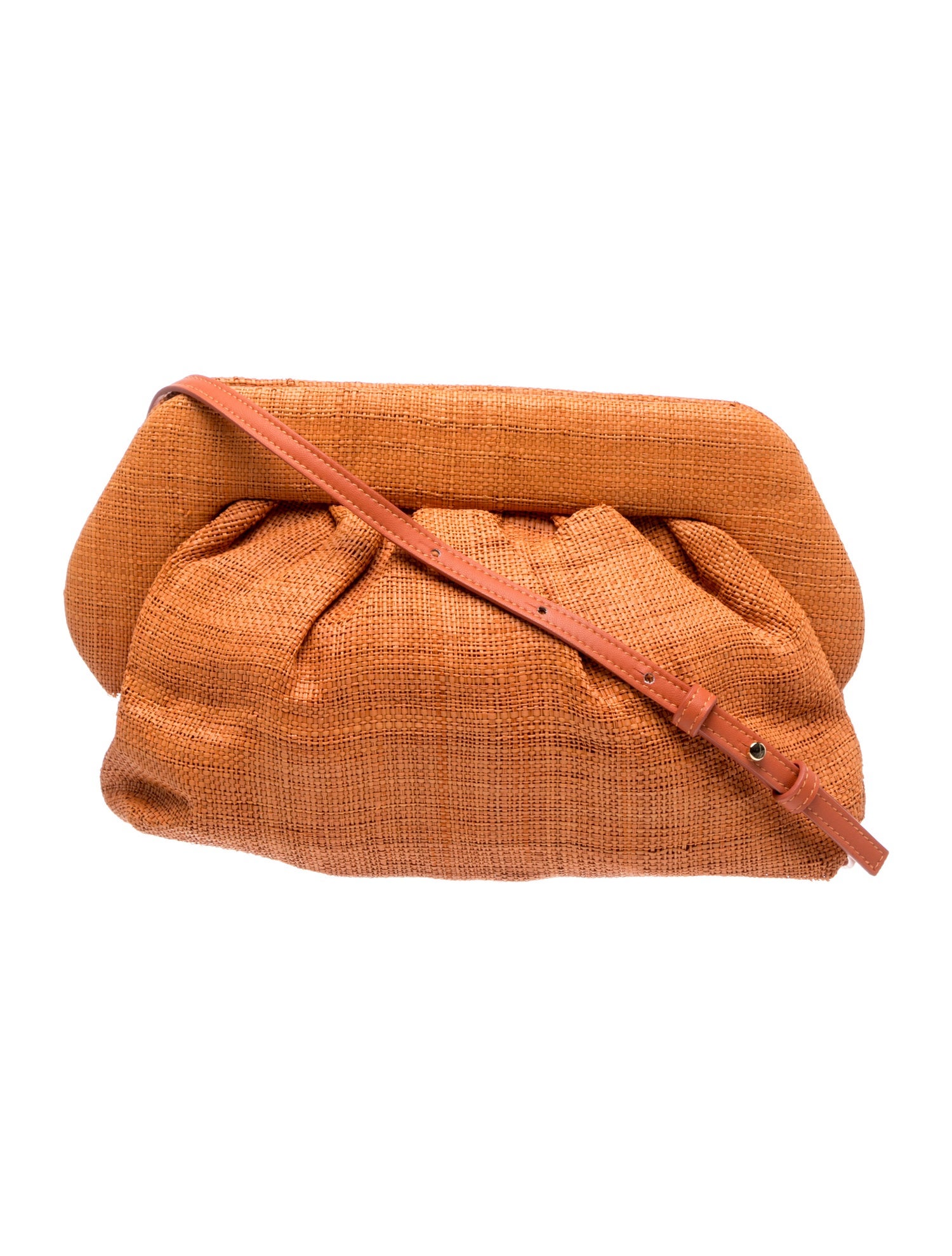 Themoire Raffia Shoulder Bag