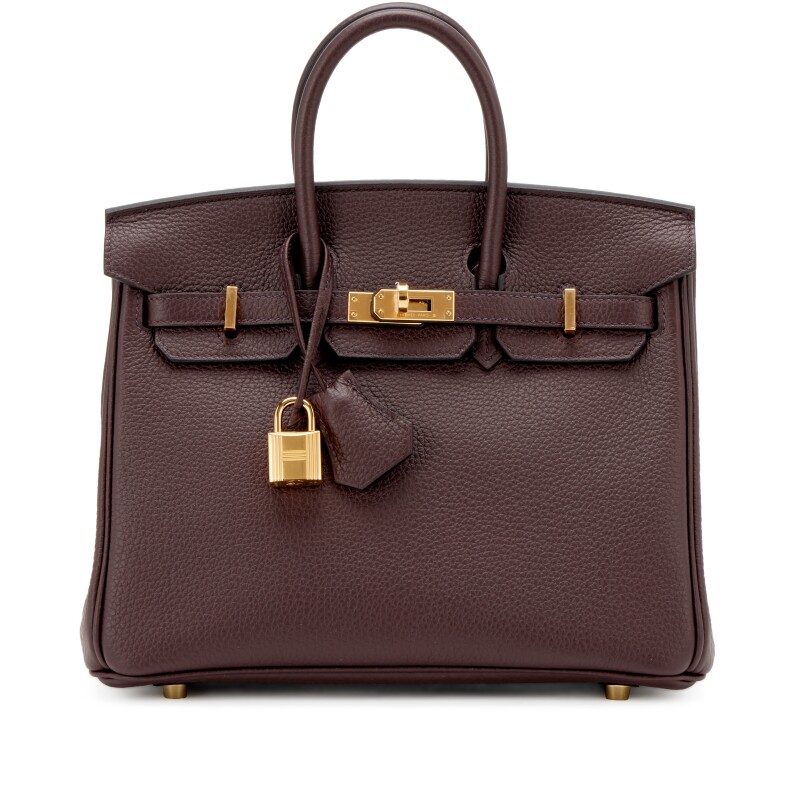 Hermes Rouge Sellier Togo Birkin 25 Gold Hardware, 2020