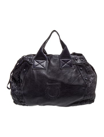 Leather Top Handle Bag