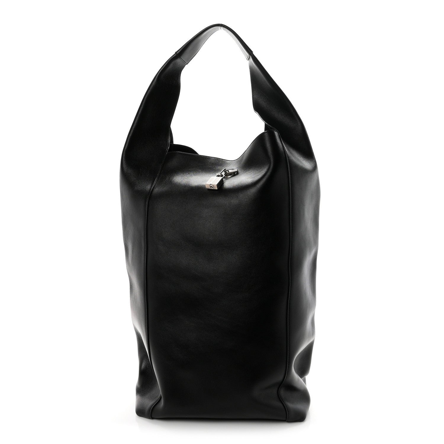 Saint Laurent Supple Calfskin Large Tanger Hobo Black