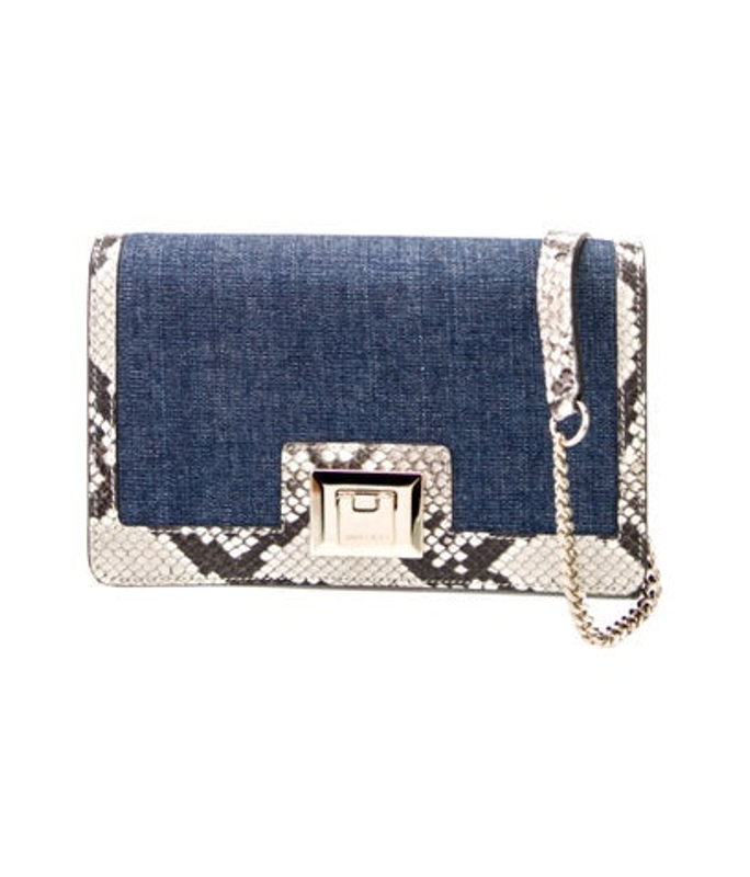 Jimmy Choo Choo Denim Clutch