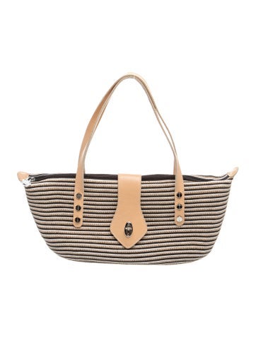 Straw Top Handle Bag