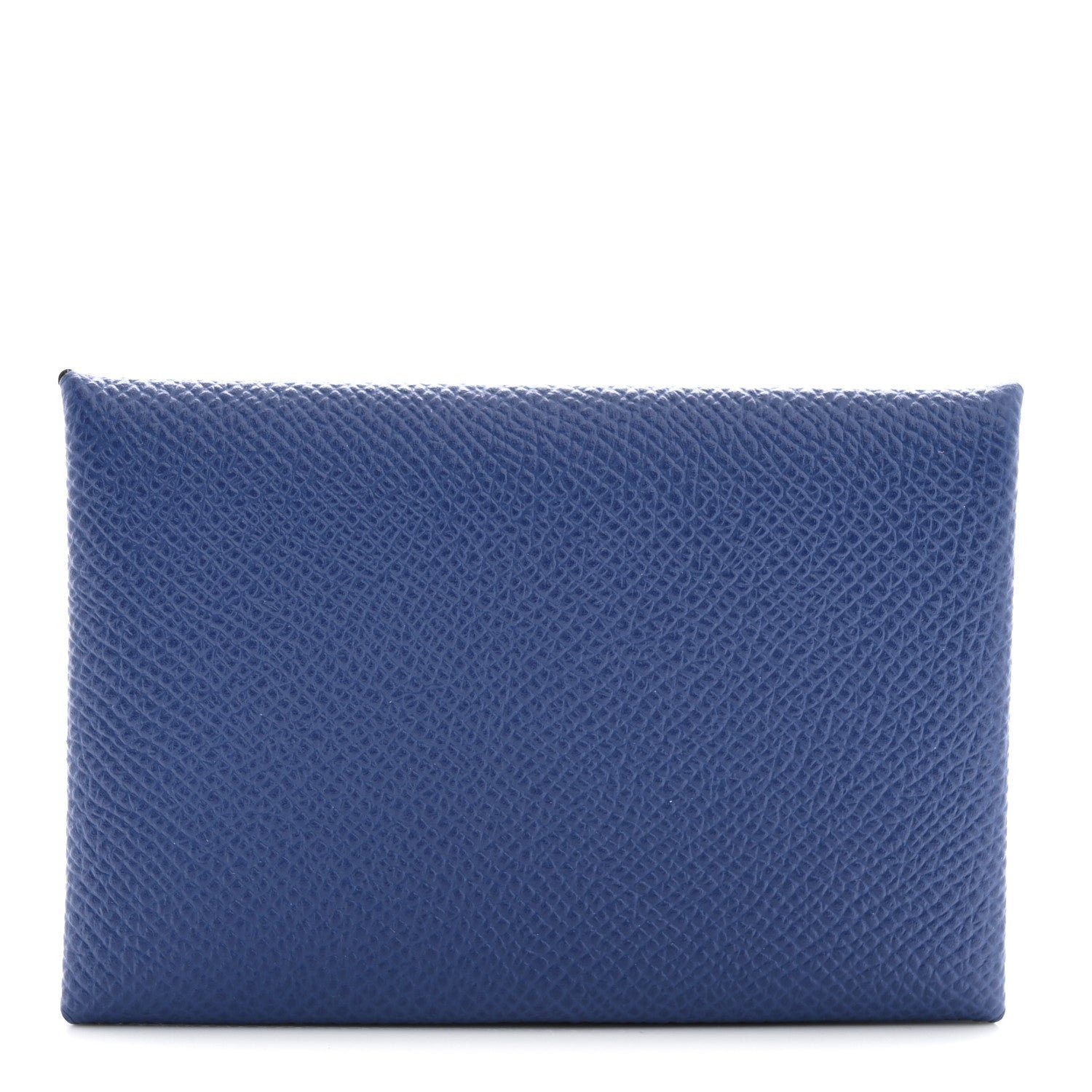 Hermes Epsom Calvi Card Case Deep Bleu