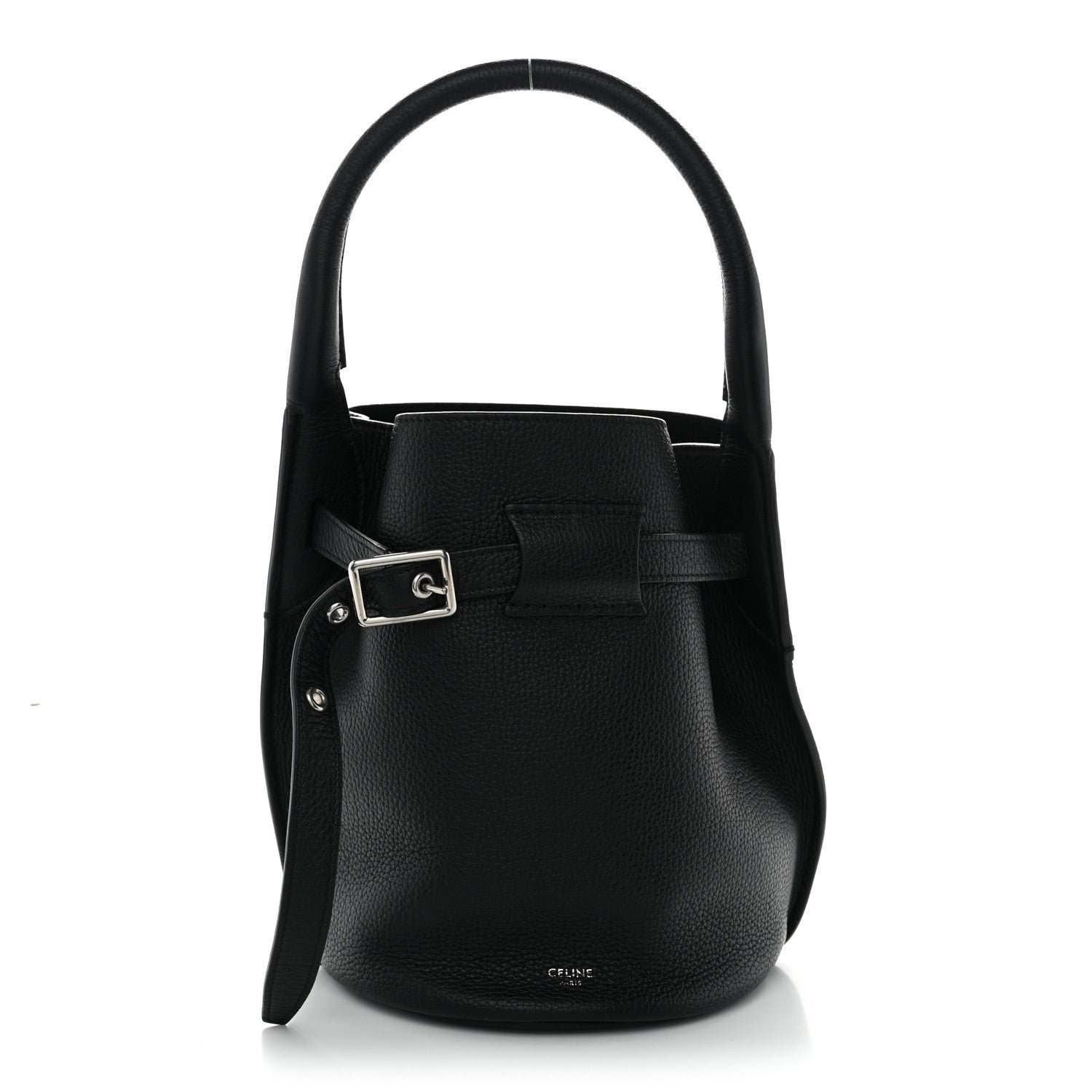 Celine Supple Grained Calfskin Nano Big Bag Bucket Black