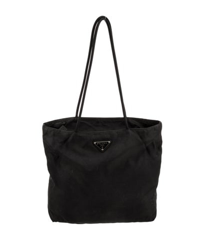 Prada Enameled Metal Triangle Shoulder Bag