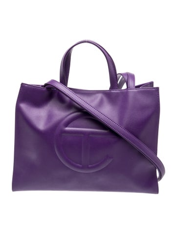 Vegan Leather Grape Shopping Bag Medium