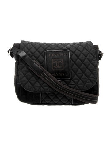 Chanel Sport Quilted CC Messenger Bag