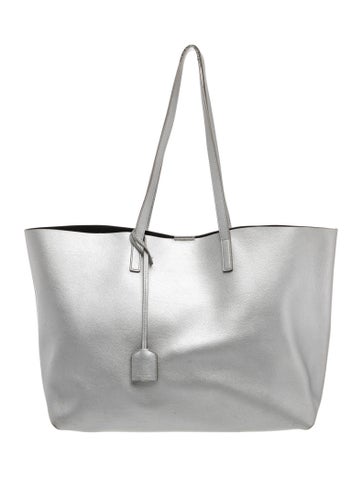Leather E/W Shopping Tote