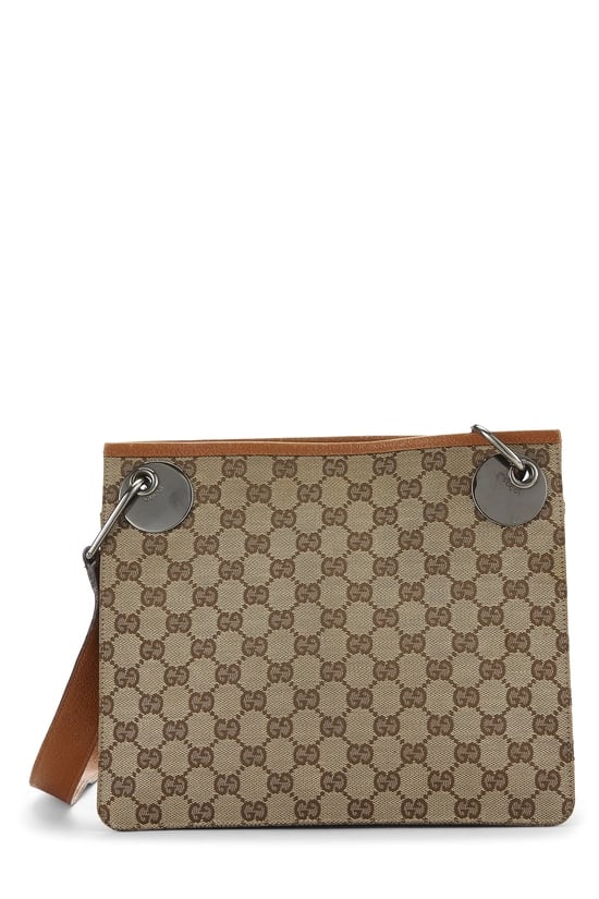 Gucci Orange Original GG Canvas Eclipse Messenger