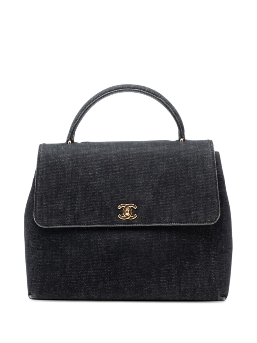 1997-1999 CC Denim Kelly Top Handle Bag handbag