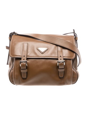 Saffiano Leather Messenger Bag