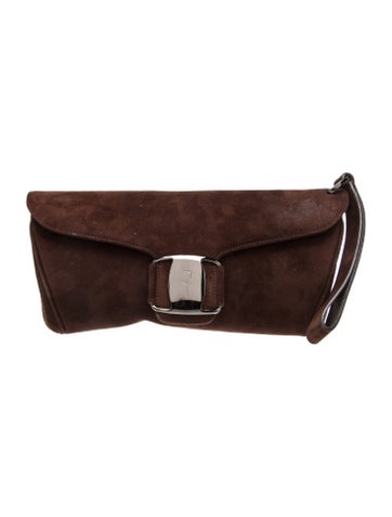 Ferragamo Suede Clutch
