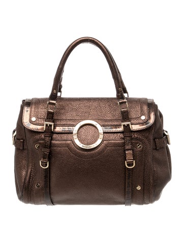 Versace Leather Top Handle Bag