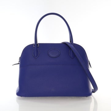 Hermes Bleu Electric Epsom Bolide 27
