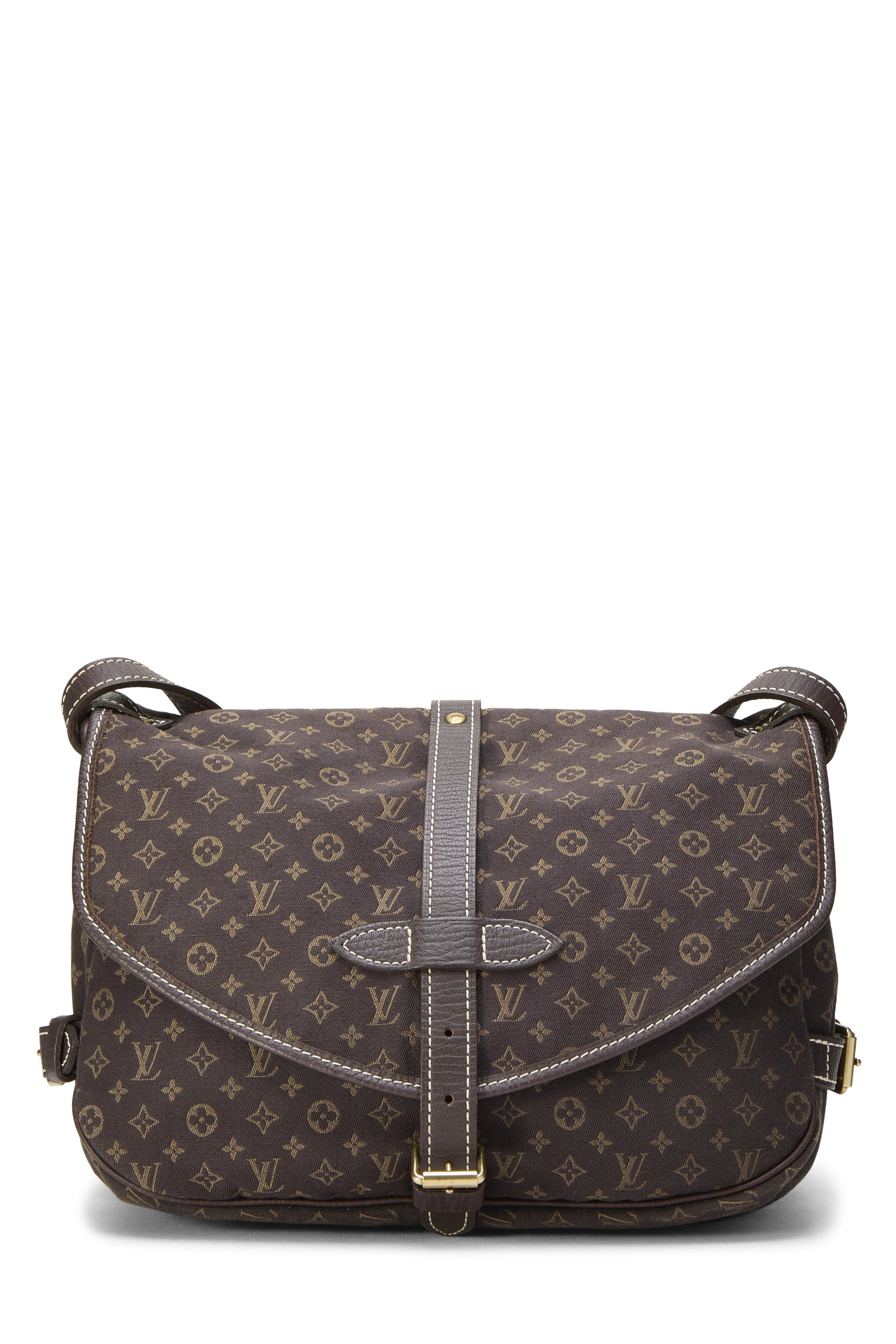 Brown Monogram Mini Lin Saumur 30