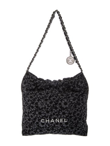 Denim 22 Camellia Hobo