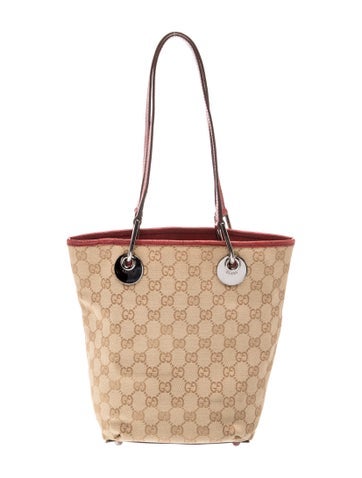 GG Canvas Bucket Bag