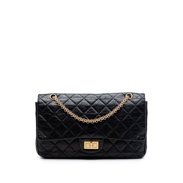 Calf Leather Quilted Aged Calfskin Reissue 2.55 Double Flap
