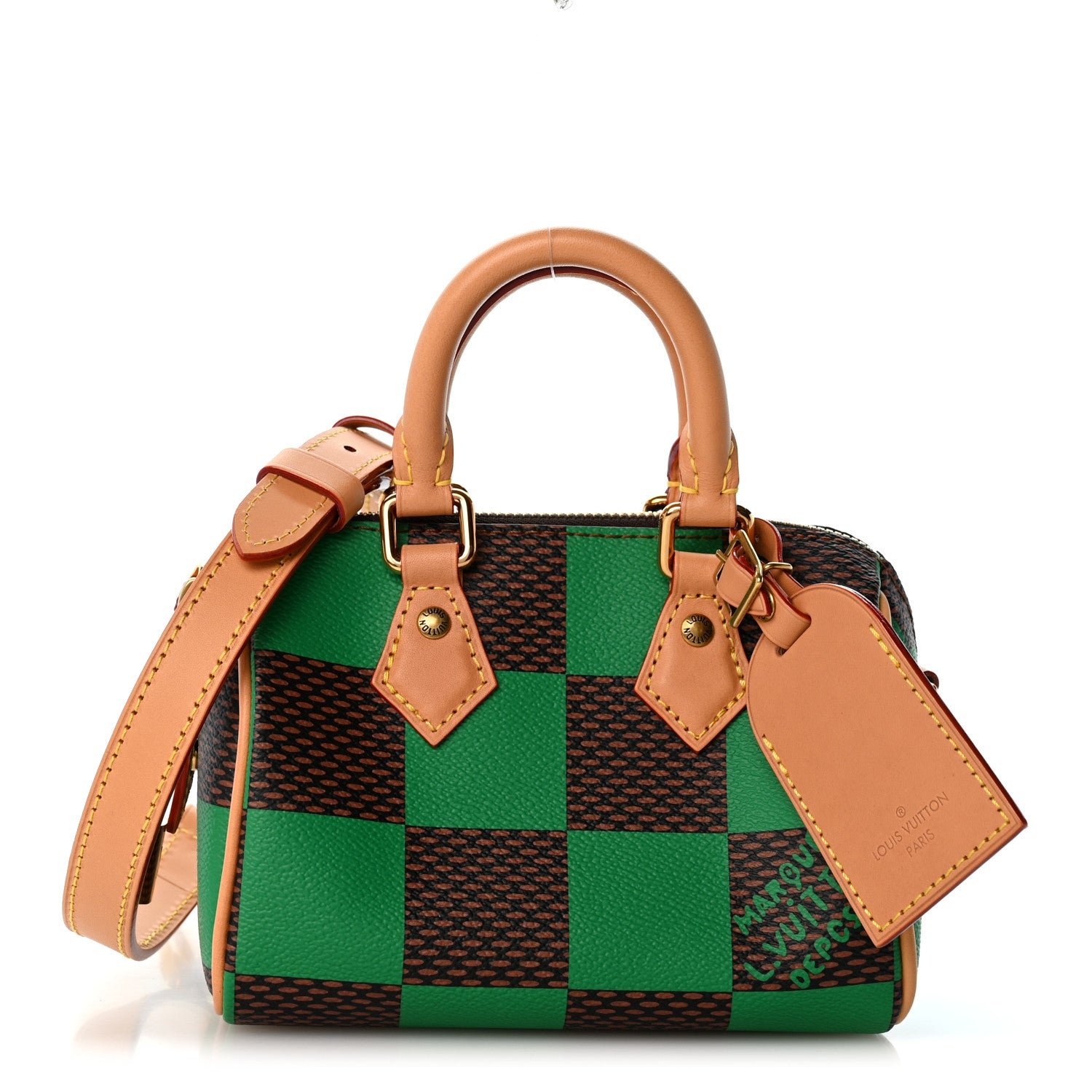 Louis Vuitton Damier Pop Speedy Bandouliere 18 Green