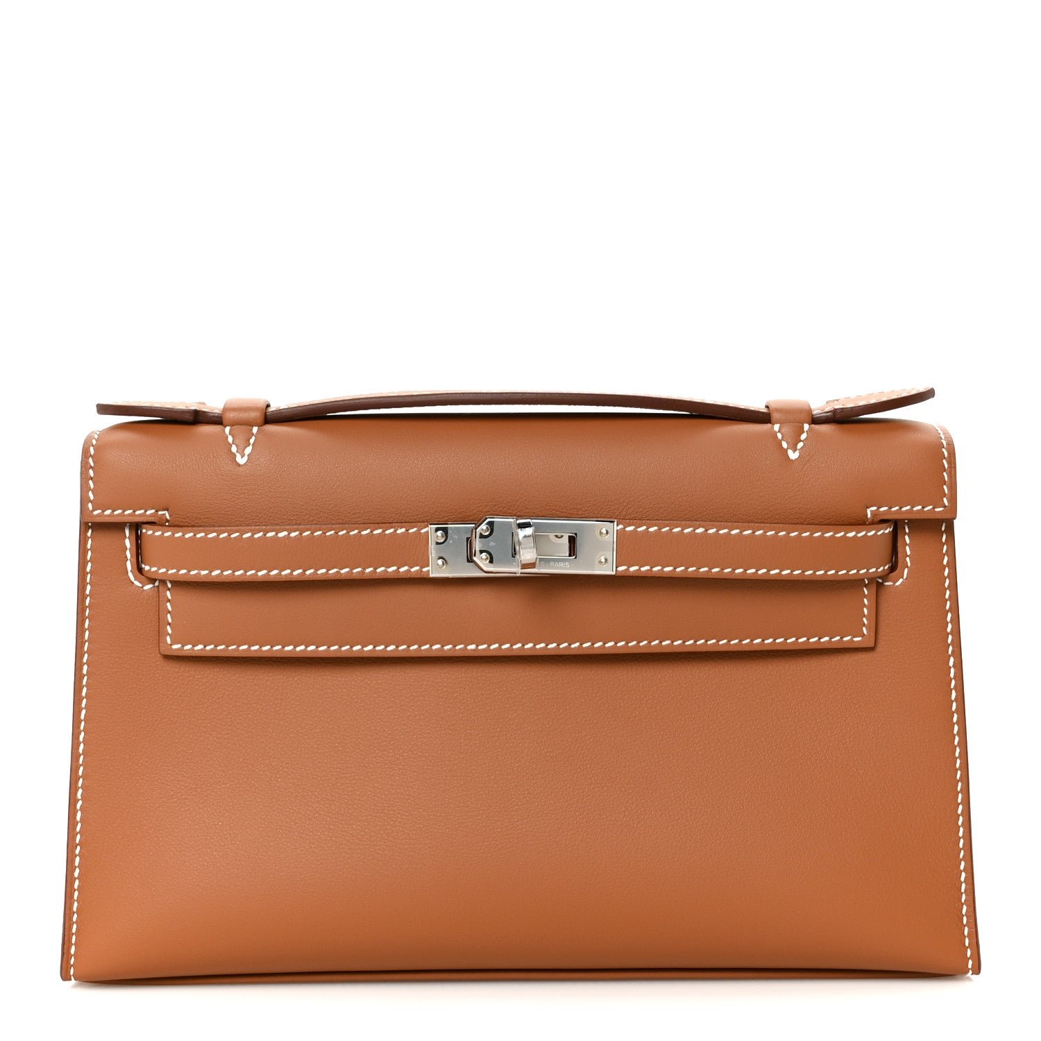 Hermes Swift Kelly Pochette Clutch Gold