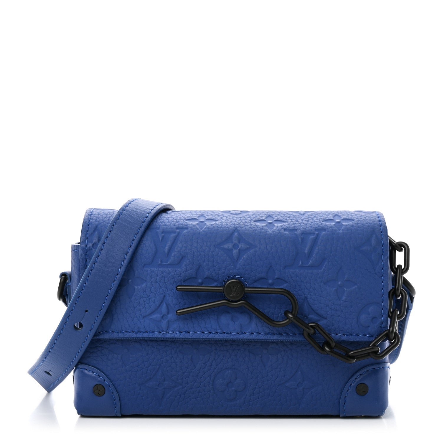 Louis Vuitton Taurillon Monogram Steamer Wearable Wallet Sapphire