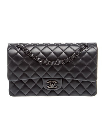 Medium 'So Black' Double Flap